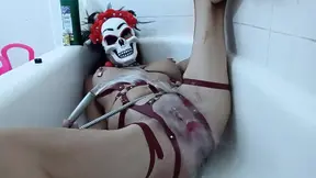 Lizzy Yum October 2023 bathing dilating shaving dressing bdsm costume mask Post Op Orgasm Pussy Masturbation Teasing