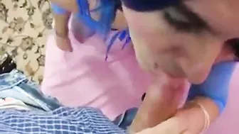 Amateur Crossdresser Deepthroats Big Cock in Hardcore Blowjob