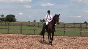 jodie james greets a man and then takes him aside for some hardcore action