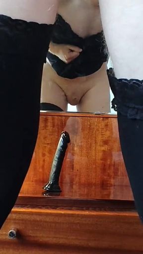 Femboy with Small Cock Rides Dick