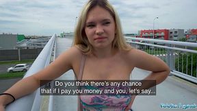 Bridge Slut Gets Naked & Fucks Stranger Outdoors