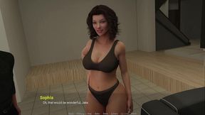 milf baddie cheats in his room - away from home - 3d porn gameplay
