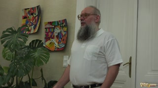 Blonde and Brunette Teens In Threesome Fucked By Grandpa Cock