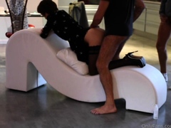 Cute amateur brunette wife nailed doggystyle