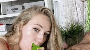 060: Blowjob mit abspritzen ECHTER Schwanz