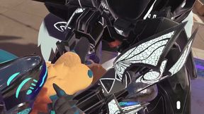 Female Prototgen gets pounded by massive Zetagen