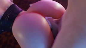 Horny Anime Babe Gives Deepthroat Blowjob With 3D Realism