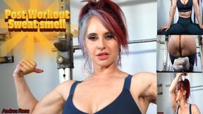 Post Workout Sweat Smell: smell my sweaty ass, armpits, feet & pussy - Smell Fetish & Muscle Worship Domina Andrea Rosu WMV
