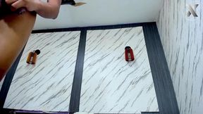 Blowjob with Toys: Dildo and Cock in Her Throat