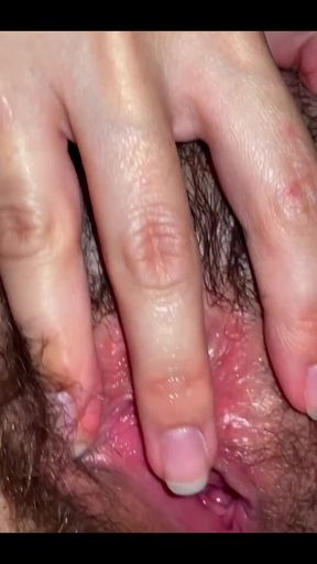 Extreme Close-up of My Wet Pussy While I Slowly Touch Myself Just for You