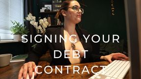 Signing Your Debt Contract - SD