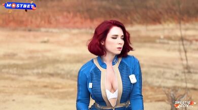 Fallout Cosplay - Redhead Dweller of Shelter 33 Rough Fucks with Stranger till Facial