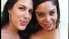 luccia and nikki loren deep throat talon s big cock in threesome