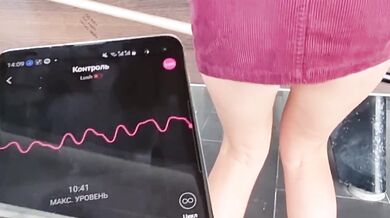 I wreck her with Lovense Lush outside while strangers stare