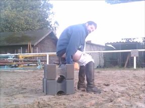 Dildo in the Riding Arena