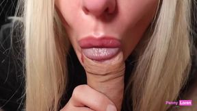 A Secret Anal Affair With Blonde Slut Mommy - Creampie after POV blowjob