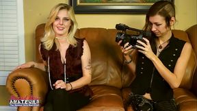 Hotties Meredith And Mya Finger Fuck Their Pussies And Suck A Dick!