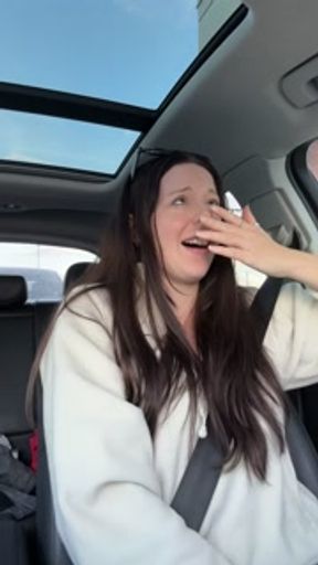 Wintery Tim Horton's Drive Thru Visit with My Pornhub Vibrator!!