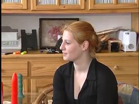 Hot girl fucks her shaved pussy with a massive dildo