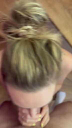 I come out of the hammam and he is waiting for me with his cock on the stairs I had to swallow every