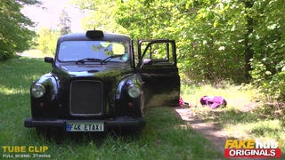 FAKEhub Originals Fake Taxi to Fake Hostel with big tits &amp; squrting orgasms