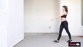 Sweaty Workout Temptation: Hime Marie's Playful Adventure with a Surprise Guest