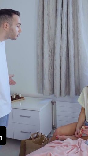 Family Strokes - Sexy Teen Caught Stealing By Stepbro Is Made To Blow His Throbbing Cock   Clip 1