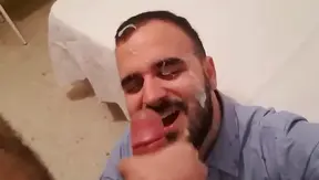 Coworker Cums on Face in Intense AmateurGay XXX Scene
