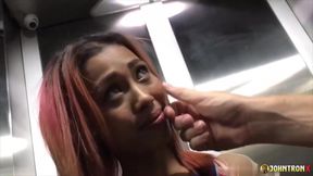 Johntronx - Fucking and Creampying a Hot Thin Babe in the Dark