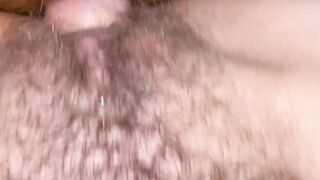 unshaved step sis gotten banged and jizzed by gigantic red bushy penis step guy