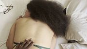 Mixed Ebony Babe With Big Hair Eats BBC Up & Gets Cheeks Clapped