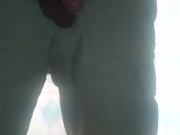 Pre-cum and hands-free pissing