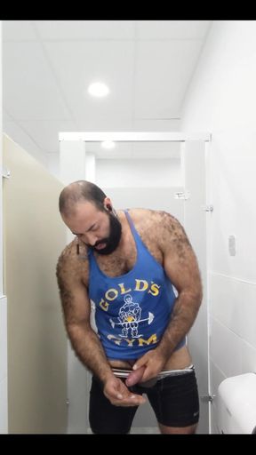 A Satisfying Post Workout Jerk off. Decided to Put My Load Somewhere Special This Time.