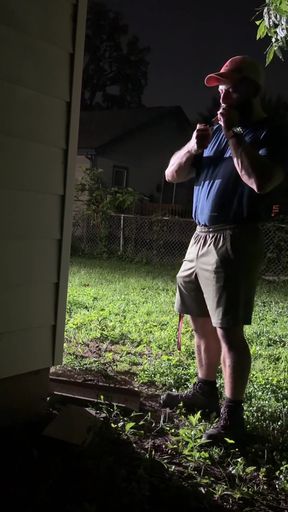 Backyard Cigar, Cum and Piss