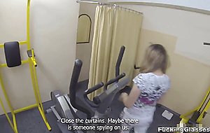 Fucking practice in a gym