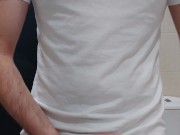 Moaning and cumming in the basin