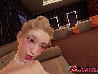 Rule34 Animation with Princess Mia - Have a fun Kiss and Twat Teasing, Cunt Intensive Fingering & Intensive double penetration With 2 Toys Ending in Squirt