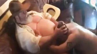 Amateur cowboy daddy gives bear a blowjob