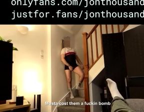 Straight roommate let me sniff his precum-filled boxers