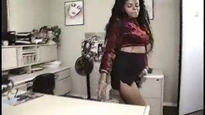 White dude cums all over ebony's bust as she moans 'yes please'