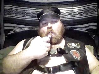 Leather Bear Smokin'