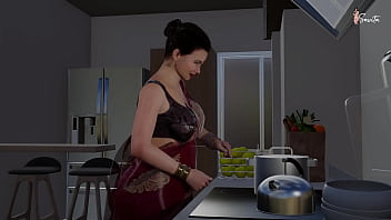 My Friend'_s Hot Stepmom has Rough Sex with me in the Bathroom