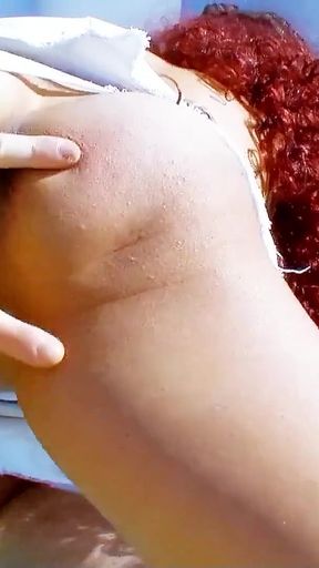 Powerful moment from &quot;Rough Outdoor Holiday Anal Sex for Redhead Mature Zazel by old Fat Tourist&quot;