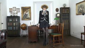 Melissa Strips & Plays with Her Pantyhose