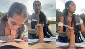 YASMINA KHAN MILKS ME ON THE JET SKI AND SWALLOWS ALL MY MILK