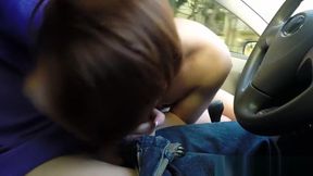 Hitching teen 18+ sucking after being pickedup