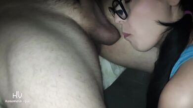 Relaxing licking and sucking of balls dedicated