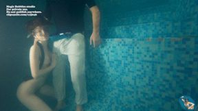 Sena and Aoro sexy games in the pool 720