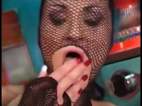 Lesbian latex sex and anal masturbation with toys