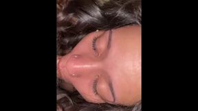 Young Vegas slut sucks cock